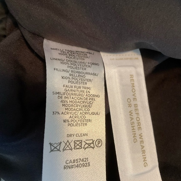 Ann Tayloror New Black Puffer Coat. Sz M - Picture 6 of 6